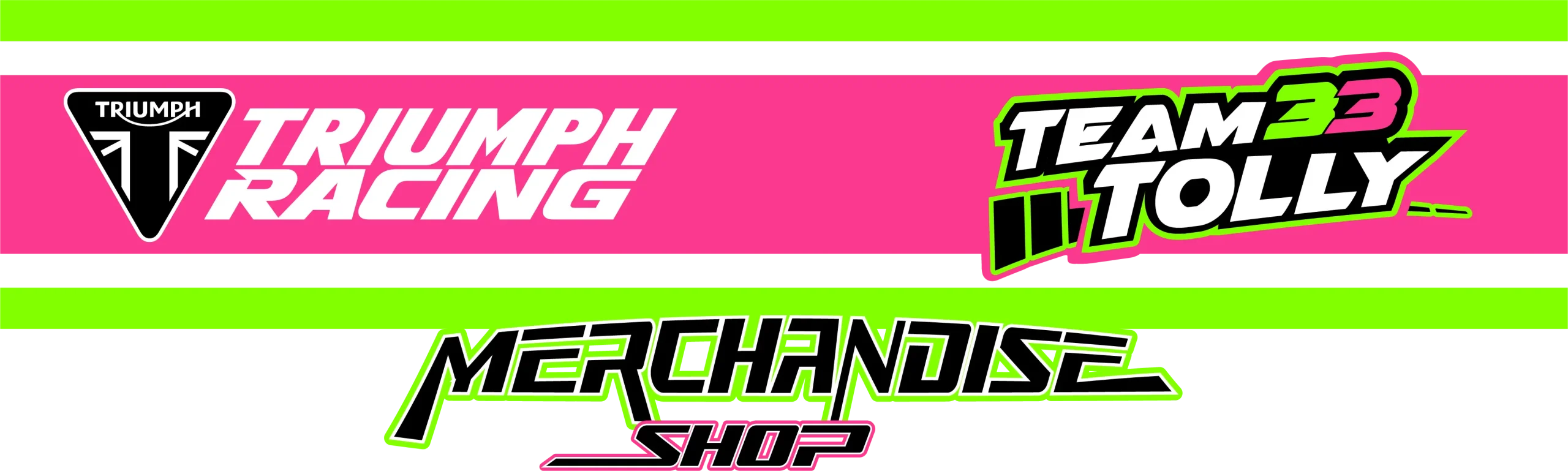 Triumph Racing Logo Merch Banner