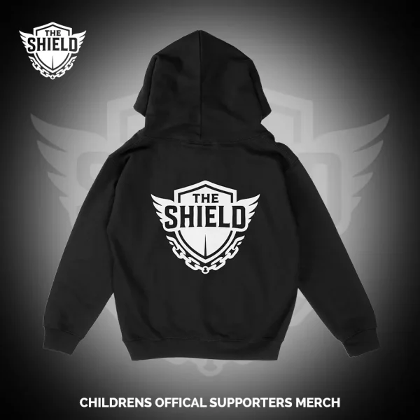 We Are The Shield Childrens Hoodie Back
