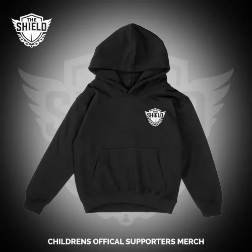 We Are The Shield Childrens Hoodie Front