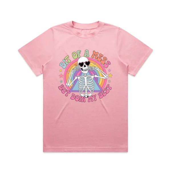 Ladies Bit Of A Mess T-Shirt - Image 3