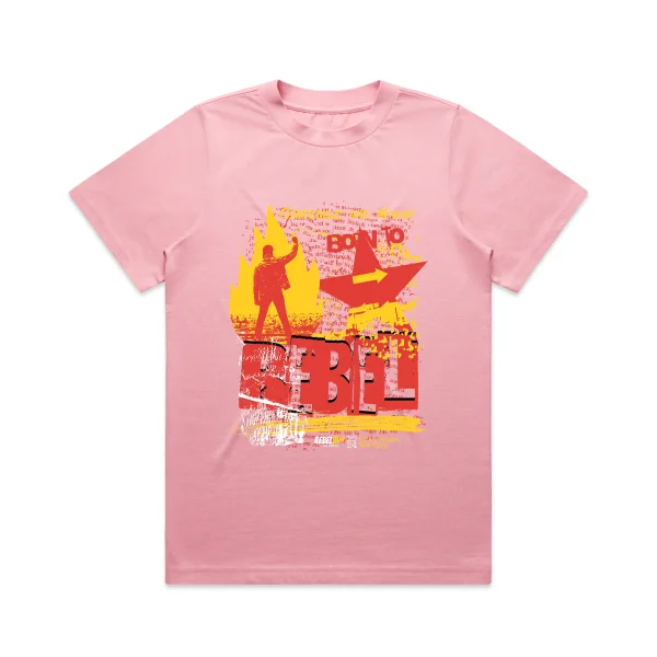 Ladies Born To Rebel T-Shirt - Image 2
