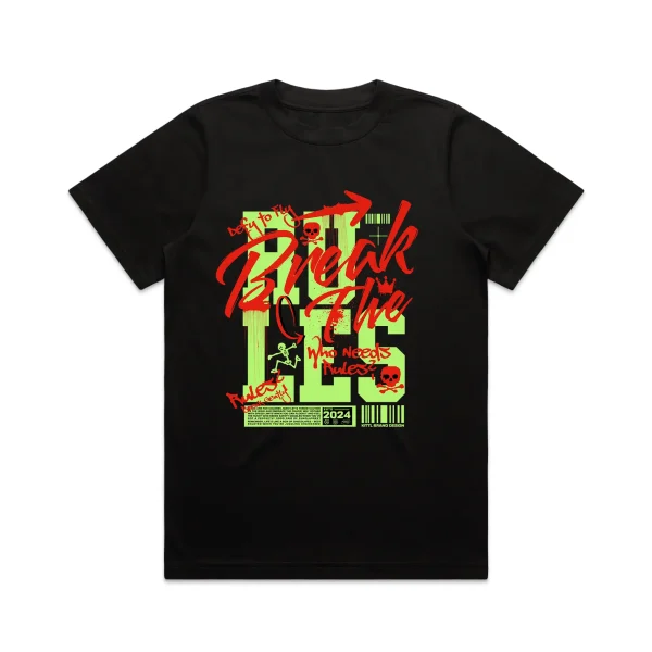 Ladies Break The Rules T-Shirt - Image 3