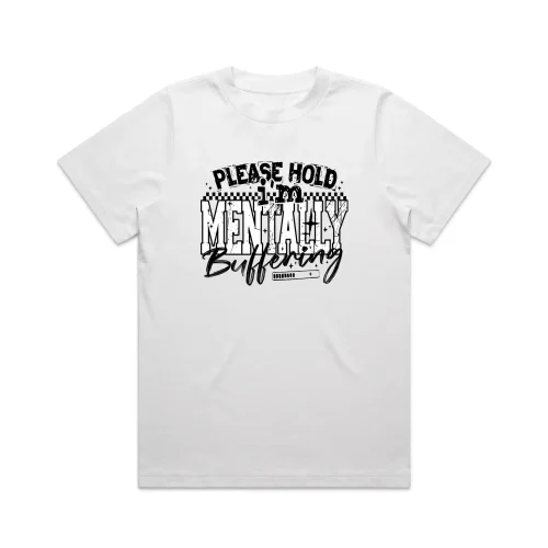 Ladies Mentally Buffering T-Shirt