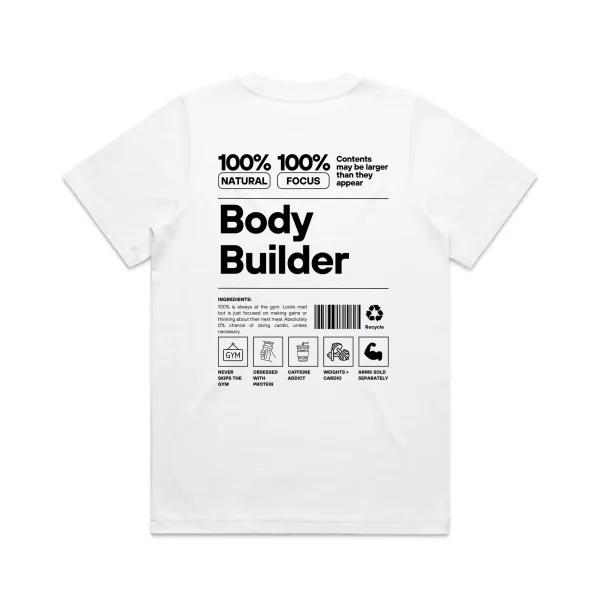 Mens Body Builder T-Shirt - Image 2