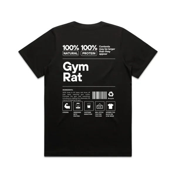 Mens Gym Rat T-Shirt - Image 2